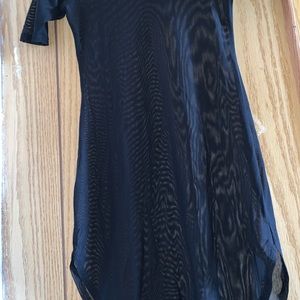 See thru breezy black shirt